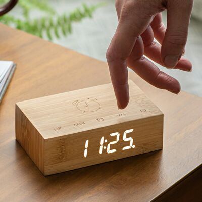 Flip Click Clock - Bamboo