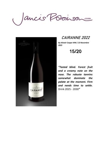 AOC Cairanne Rouge 2023 2