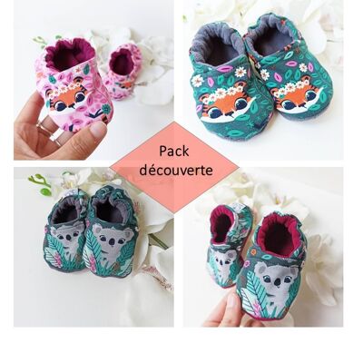 "Tiger and Koala" slippers pack