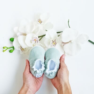 "Timeless" slippers - mint