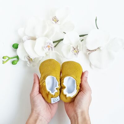 "Timeless" slippers - mustard