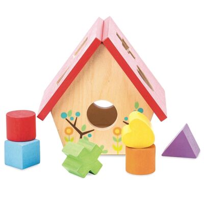 My Little Bird House - Juego de clasificación de formas PL085/ My Little Bird House - Juego de clasificación de formas