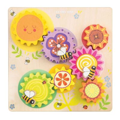 Gears & Cogs "Busy Bee Learning" PL095/ Gear Game "Bee and Flowers"
