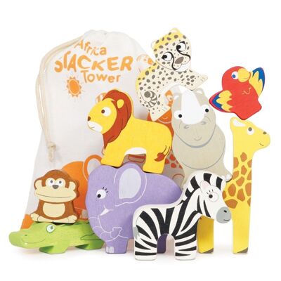 Stapelspiel Afrika PL117/ Africa Stacker & Bag