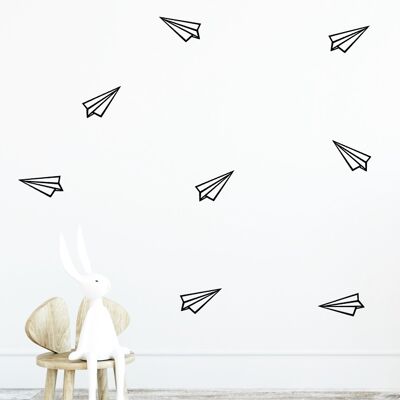Paperplane wall stickers