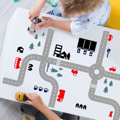 Sticky Roads car road stickers discount set gray + color