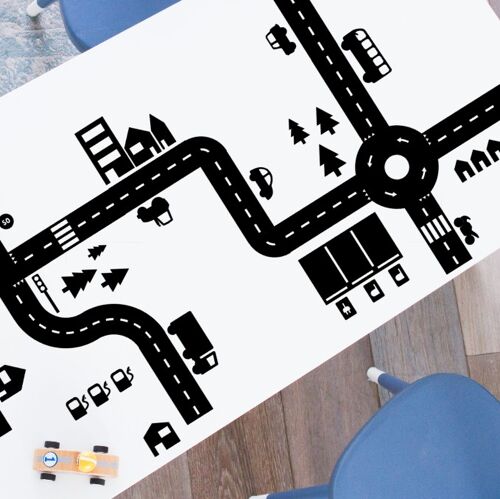 Sticky Roads autobaan stickers voordeelset zwart