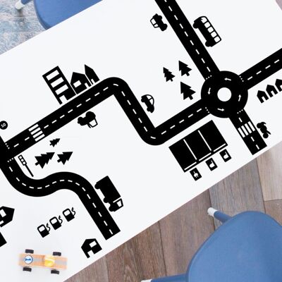 Sticky Roads car track stickers discount set black