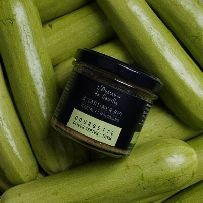 Crema Vegetal Ecológica - Calabacín Aceitunas Verdes Saladas - 100g