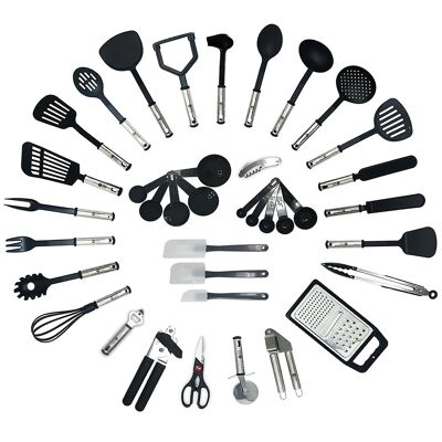 40 Piece Premium Stainless Steel Kitchen Utensil Cookware Set