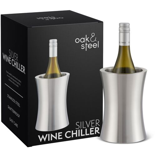 Stainless Steel Double Walled Wine Bottle Cooler for Party