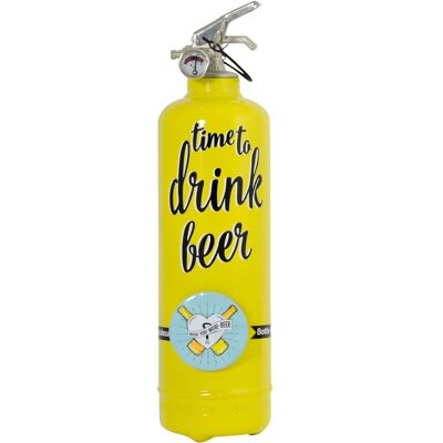 Feuerlöscher - Bier trinken gelb