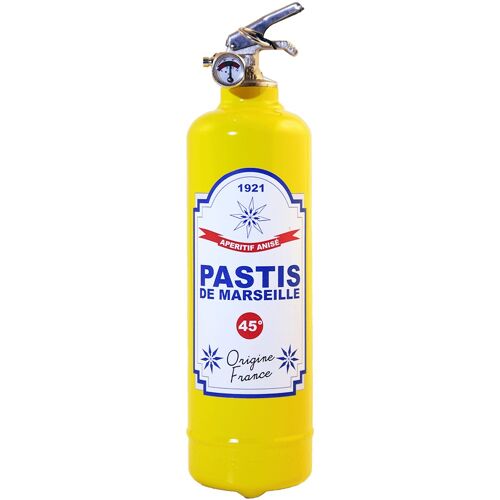 Extincteur - Design Pastis jaune