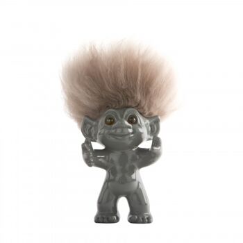 Cheveux gris/nature, 12 cm, troll Goodluck 2