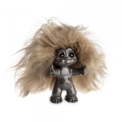 Cheveux bruns/bruns, 9 cm, troll Goodluck