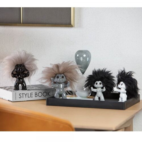 Black/nature hair, 12 cm, Goodluck troll