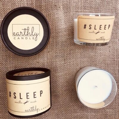 #Sleep Candle – Vanilla and Musk