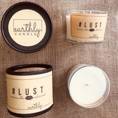 #Lust Candle – Marine Notes and Cedarwood