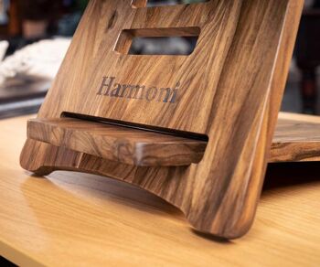 Harmoni Standing Desk - Premium Walnut 5