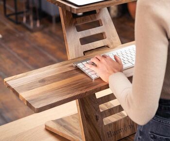 Harmoni Standing Desk - Premium Walnut 7