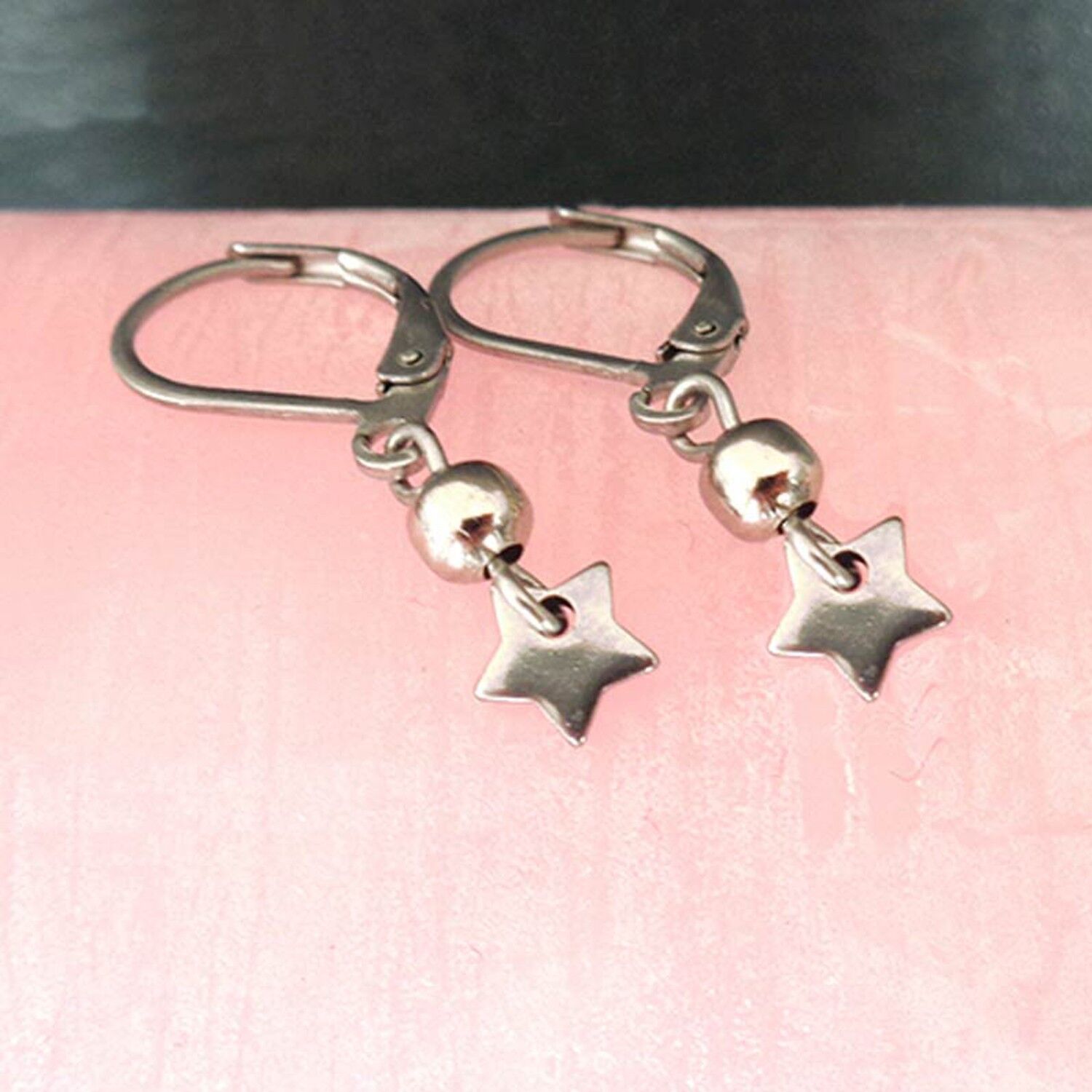 Damenohrringe aus hypoallergenem Edelstahl, Petite Etoile