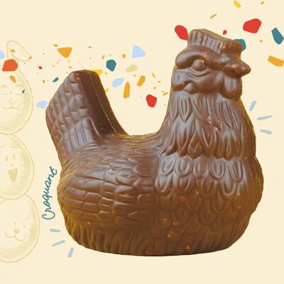 Chocodic - Josephine the crunchy chocolate hen - Easter chocolate
