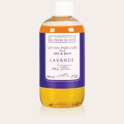 Lozione da bagno con oli essenziali di Lavanda e Arancio Dolce