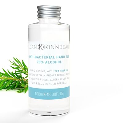 KINN Hand Sanitiser (pump) with tea tree essential oil Available in 50ml or 100ml - 100ml without pump