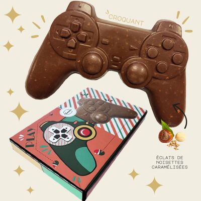 Manico croccante al cioccolato al latte | Stampaggio natalizio e pasquale |Cioccolato per bambini | Chocodic cioccolato artigianale natalizio