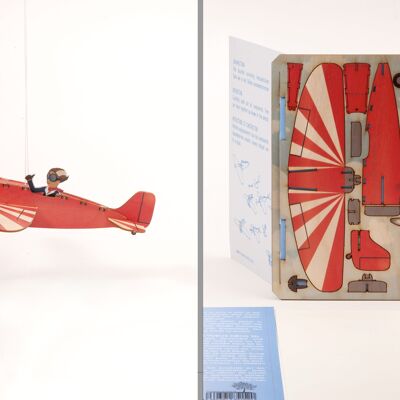 Flugzeug - 3D Deco Grußkarte