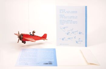 Avion - Carte de voeux Déco 3D 6