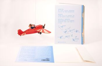 Avion - Carte de voeux Déco 3D 7