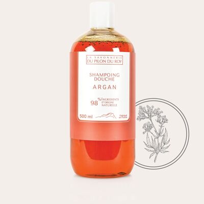 Shower shampoo with organic Argan oil 500ml
