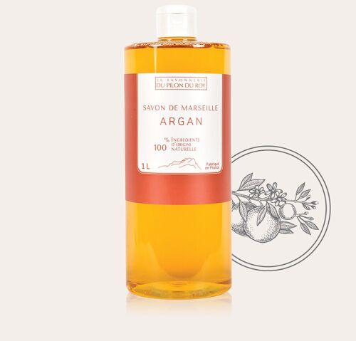 Savon liquide de Marseille à l’huile d’Argan Bio 1L