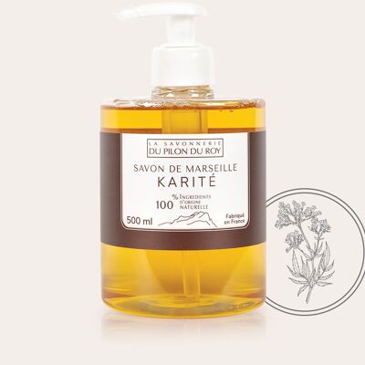 Savon liquide de Marseille au beurre de Karité 500ml