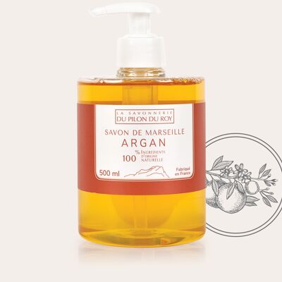 Liquid Marseille soap with organic Argan oil 500ml