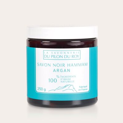 Black soap Hammam Organic Argan and Eucalyptus 250g