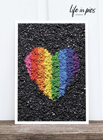 La vie dans la carte postale photo de Pic : Rainbow Heart HF