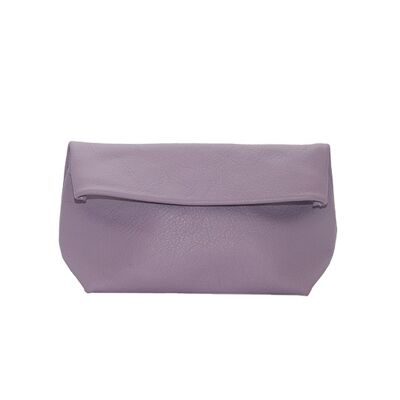 Pochette Large en cuir Lilas