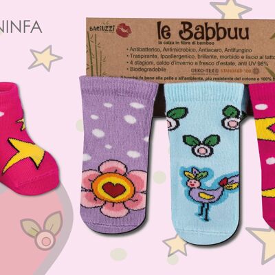 Anti-slip socks in Bambu fiber SCF001 Tg 02