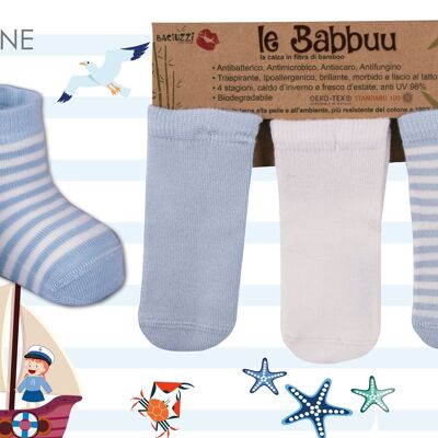 Chaussettes antidérapantes en fibre de bambou SCM003 Tg 02