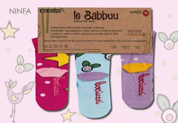 Chaussettes en fibre de bambou SCF001 Tg 00