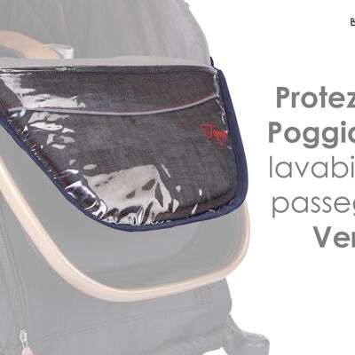 Transparent cover for footrest area: VERSO
