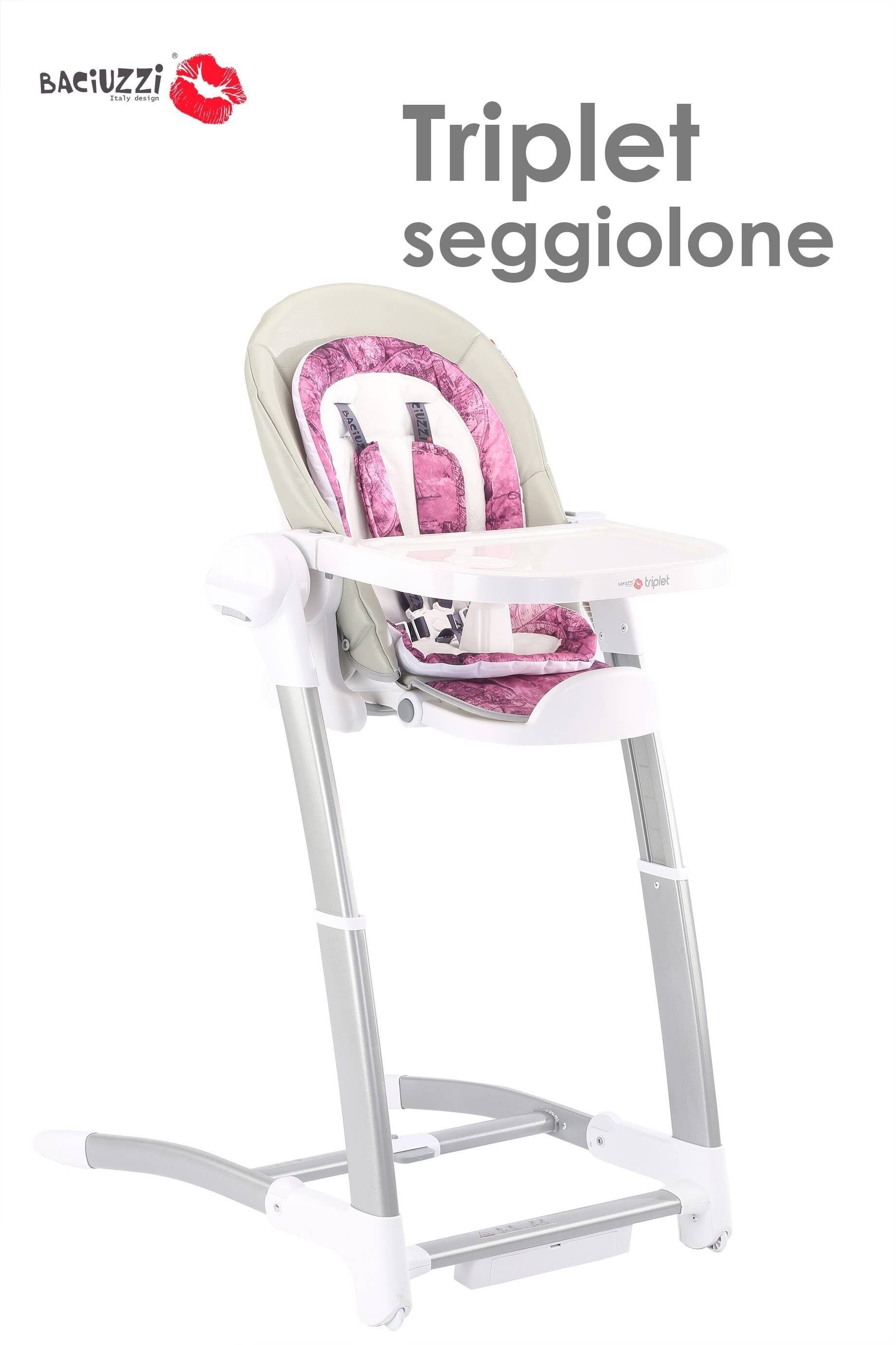 Triplet hot sale high chair