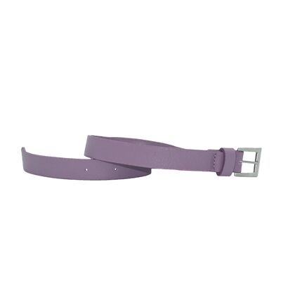 Lilac leather belt