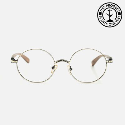 Berlin | Prescription | Aluminium & Wood Frame - Frame Only - Rosegold Aluminium