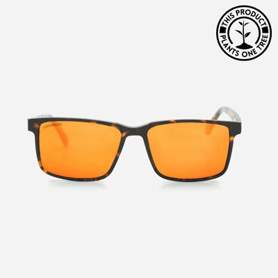 Kona | Recycled Plastic and Wood Frame - Sunset Red - Tortoishell