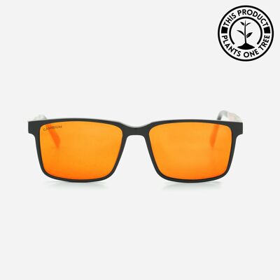 Kona | Recycled Plastic and Wood Frame - Sunset Red - Black