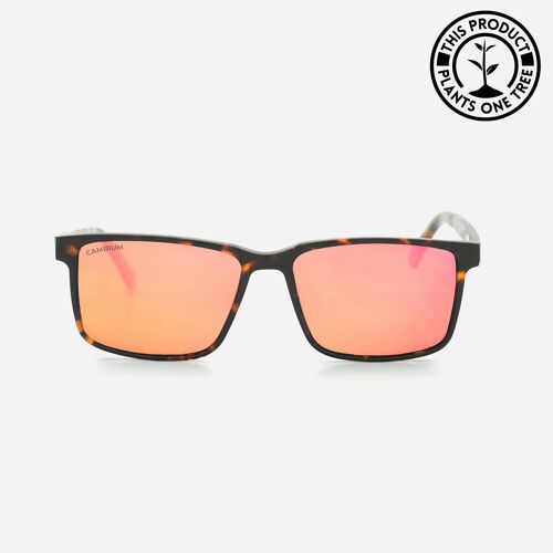 Kona | Recycled Plastic and Wood Frame - Rose Gold - Tortoishell