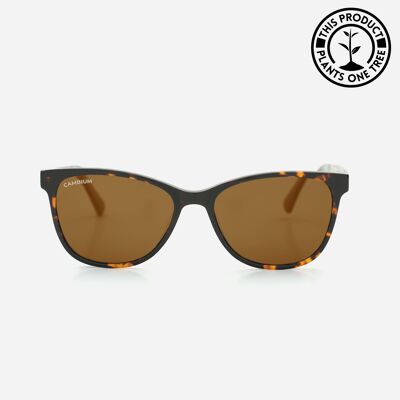 Hana | Recycled Plastic & Wood Frame - Vintage Brown - Tortoishell